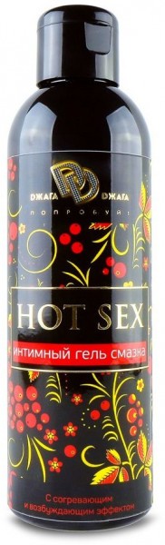 Согревающий и возбуждающий интимный гель-смазка HOT SEX - 200 мл.