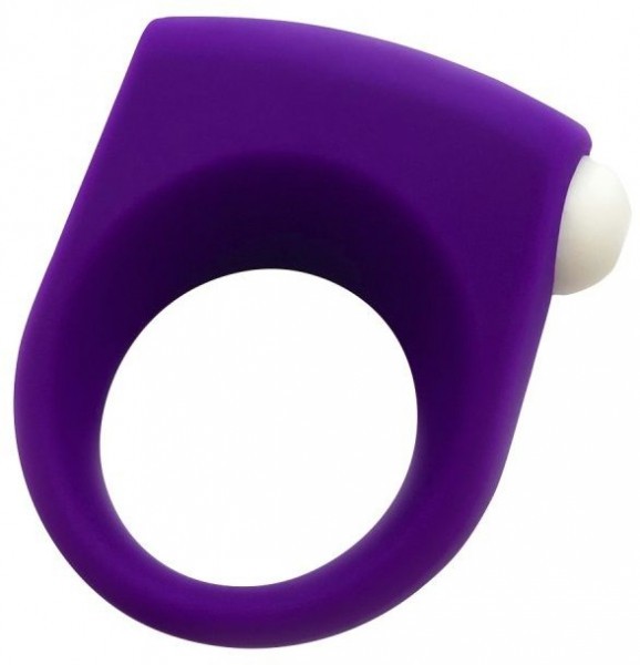 Фиолетовое эрекционное кольцо Puggle Vibrating Ring with Bullet