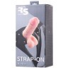 Телесный страпон на трусиках Realstick Hunter - 14,5 см.