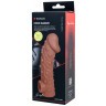 Насадка на фаллос с отверстием для мошонки Cock Sleeve 002 Size L - 17,6 см.