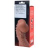 Насадка на фаллос с отверстием для мошонки Cock Sleeve 002 Size L - 17,6 см.