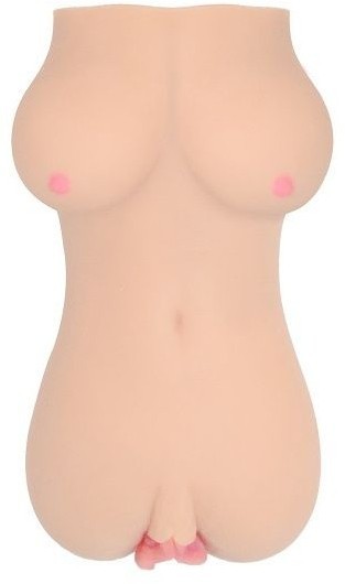 Телесный вибромастурбатор-вагина Clara OnaHole с имитацией груди