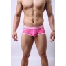 Розовые мужские трусы-хипсы Cockon X Lace Boxer с вырезами