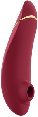 Бордовый клиторальный стимулятор Womanizer Premium 2
