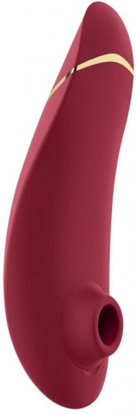 Бордовый клиторальный стимулятор Womanizer Premium 2
