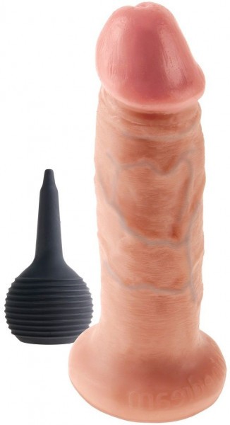 Фаллоимитатор с имитацией семяизвержения 7  Squirting Cock - 21,6 см.