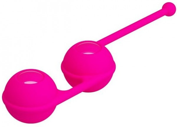 Ярко-розовые вагинальные шарики Kegel Tighten Up III