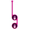 Ярко-розовые вагинальные шарики Kegel Tighten Up III