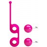 Ярко-розовые вагинальные шарики Kegel Tighten Up III