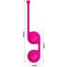 Ярко-розовые вагинальные шарики Kegel Tighten Up III