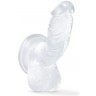 Прозрачный фаллоимитатор-реалистик Sparkle - 16,5 см.