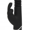 Черный хай-тек вибратор Greedy Girl Thrusting Rabbit Vibrator - 22,8 см.