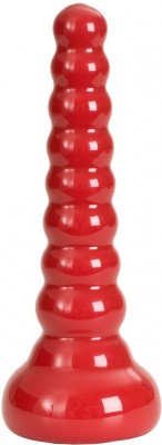 Ребристая анальная втулка Red Boy Anal Wand Butt Plug - 21,3 см.