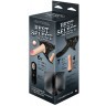 Черный женский пояс BEST SELECT с 3 насадками и вибрацией