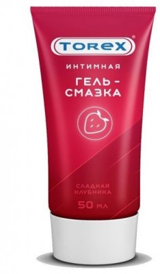 Смазка на водной основе TOREX  Сладкая клубника  - 50 мл.