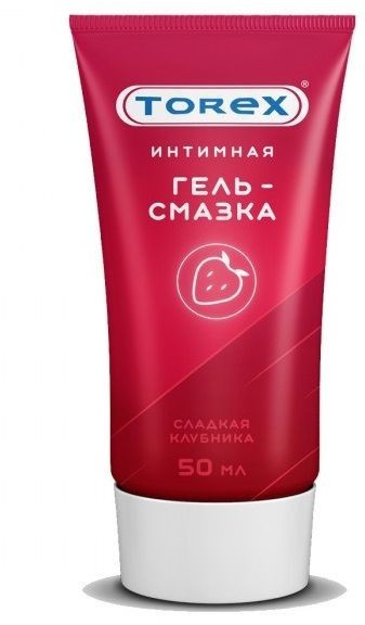 Смазка на водной основе TOREX  Сладкая клубника  - 50 мл.