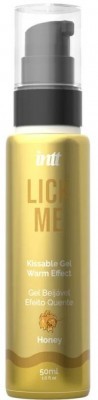 Гель Lick Me с согревающим эффектом и ароматом мёда - 50 мл.