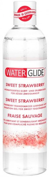Лубрикант на водной основе с ароматом клубники SWEET STRAWBERRY - 300 мл.