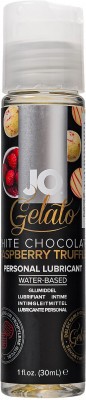 Лубрикант с ароматом трюфелей из белого шоколада и малины JO GELATO WHITE CHOCOLATE RASPBERRY TRUFFLE - 30 мл.