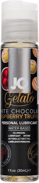 Лубрикант с ароматом трюфелей из белого шоколада и малины JO GELATO WHITE CHOCOLATE RASPBERRY TRUFFLE - 30 мл.