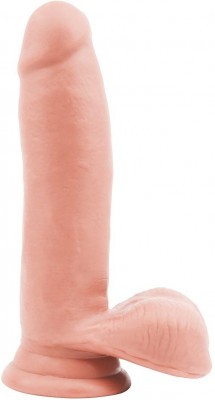 Телесный фаллоимитатор-реалистик Dual Density Dildo - 17,5 см.