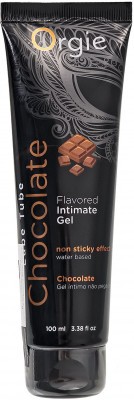 Интимный гель на водной основе Lube Tube Chocolate с шоколадным вкусом - 100 мл.
