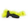 Черная анальная пробка с желтым хвостом Butt Plug With Tail