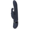Тёмно-синий вибратор Oh My USB Rechargeable Rabbit Vibrator - 25,4 см.