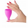 Розовая менструальная чаша Amphora M