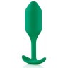 Зеленая пробка для ношения B-vibe Snug Plug 2 - 11,4 см.