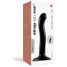 Черный фаллоимитатор-насадка Strap-On-Me P G spot Dildo size S - 16,4 см.