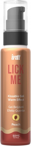 Гель Lick Me с согревающим эффектом и ароматом персика - 50 мл.