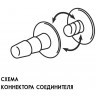 Черный пояс-трусики в комплекте с коннектором и насадкой