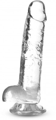 Прозрачный фаллоимитатор 7 Inch Crystalline Dildo - 17,7 см.