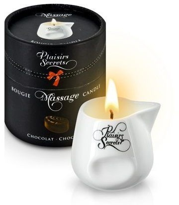 Массажная свеча с ароматом шоколада Bougie de Massage Gourmande Chocolat - 80 мл.