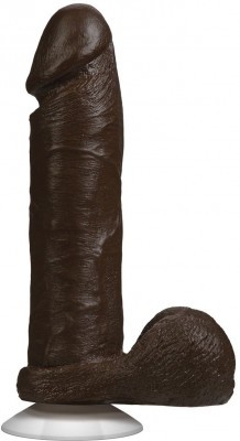 Коричневый фаллоимитатор The Realistic Cock 8” with Removable Vac-U-Lock Suction Cup - 20,57 см.