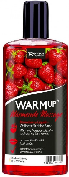 Разогревающее масло WARMup Strawberry - 150 мл. 