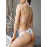 Нежный комплект из тонкой сетки в мелкий горошек