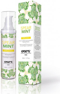 Разогревающее массажное масло Gourmet Spearmint Organic с органическими ингредиентами - 50 мл.