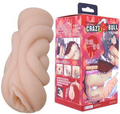 Мастурбатор-вагина с эффектом смазки CRAZY BULL