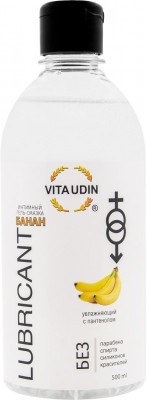 Интимный гель-смазка на водной основе VITA UDIN с ароматом банана - 500 мл.