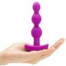 Анальная виброёлочка TRIPLET ANAL BEADS FUCHSIA - 14 см.