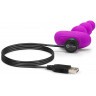 Анальная виброёлочка TRIPLET ANAL BEADS FUCHSIA - 14 см.