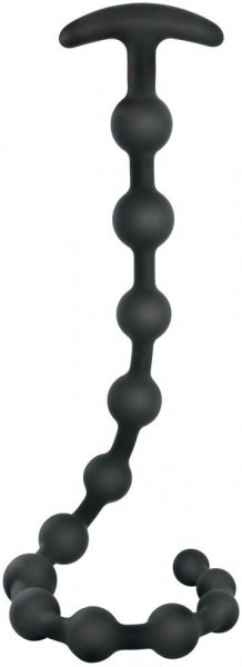 Черные анальные бусы Anal beads - 50 см.