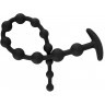 Черные анальные бусы Anal beads - 50 см.