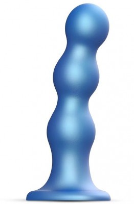 Голубая насадка Strap-On-Me Dildo Plug Balls size L