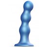 Голубая насадка Strap-On-Me Dildo Plug Balls size L