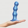 Голубая насадка Strap-On-Me Dildo Plug Balls size L