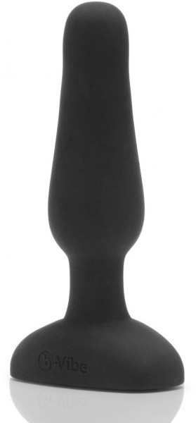 Анальная вибропробка чёрного цвета NOVICE REMOTE CONTROL PLUG BLACK - 10,2 см.