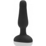 Анальная вибропробка чёрного цвета NOVICE REMOTE CONTROL PLUG BLACK - 10,2 см.